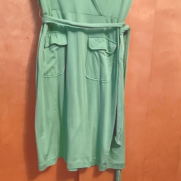 Banana Republic Green Silk Cotton Dress - Picture 4 of 9